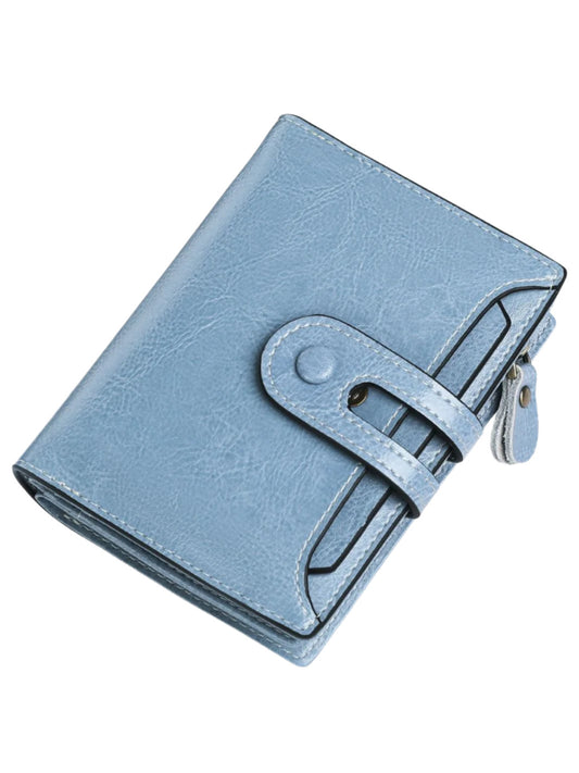 Elegant Cowhide Leather Women's Wallet with RFID Protection and Multiple Compartments - Durable and Stylish Accessory 0