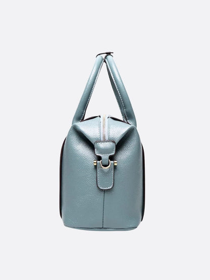 Elegant Leather Bowling Handbag with Adjustable Strap – Chic and Practical Women’s Accessory for All Occasions 2