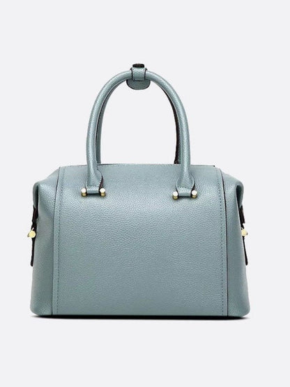 Elegant Leather Bowling Handbag with Adjustable Strap – Chic and Practical Women’s Accessory for All Occasions 3
