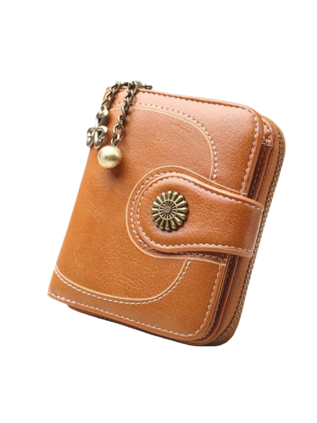 Elegant Women's Wallet with Snap Closure, Organized Compartments, Durable Polyurethane Leather 0