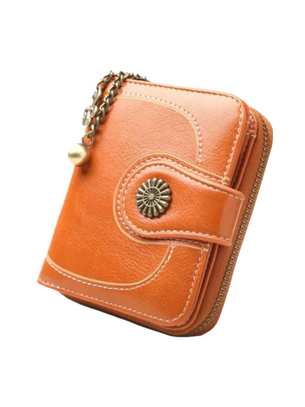 Elegant Women's Wallet with Snap Closure, Organized Compartments, Durable Polyurethane Leather 8