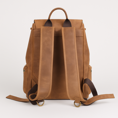 Flam | Vintage Drawstring Travel Backpack