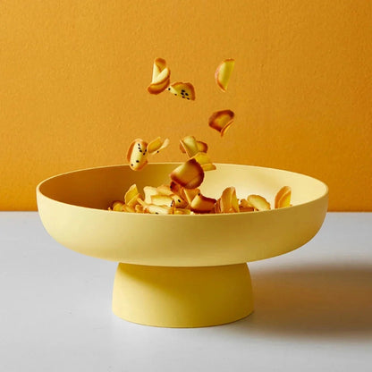 Retro Fruit Display Tray | Leaf Design Plastic Serving Bowl