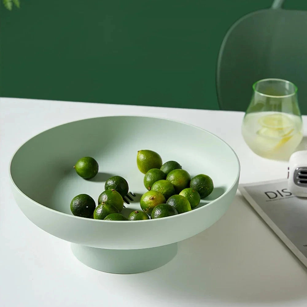 Retro Fruit Display Tray | Leaf Design Plastic Serving Bowl