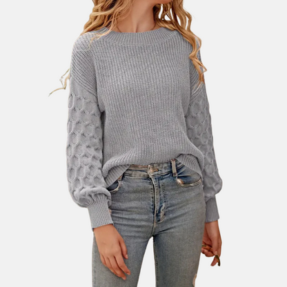 Avery | Women’s Balloon Sleeve Sweater with Relaxed Fit