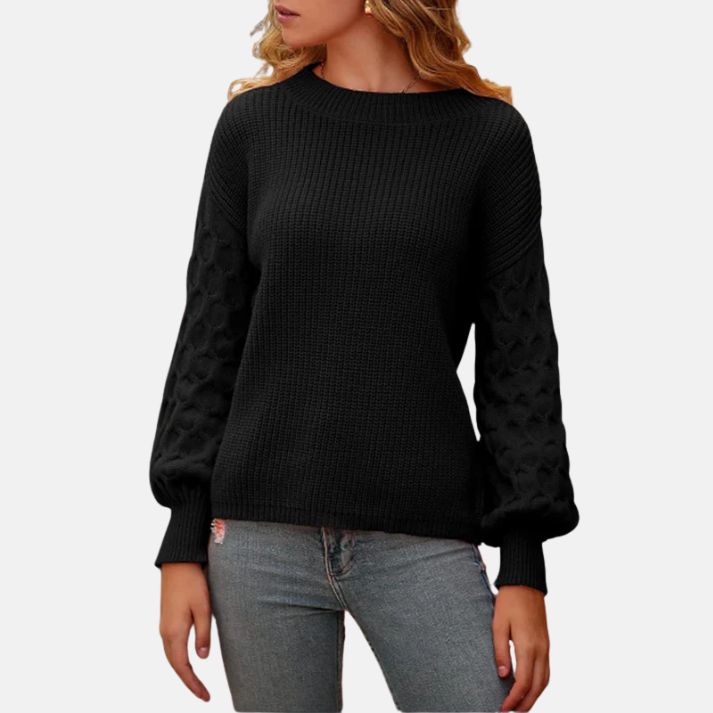 Avery | Women’s Balloon Sleeve Sweater with Relaxed Fit