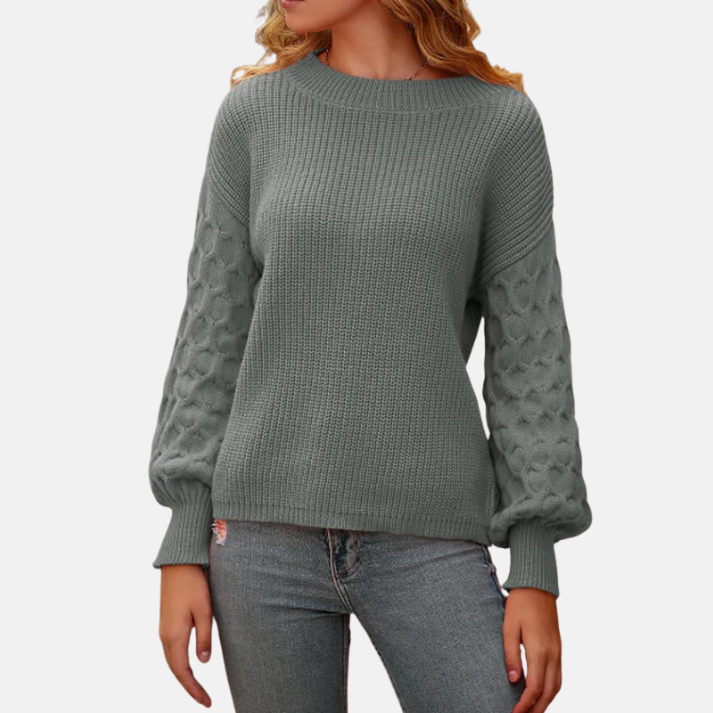 Avery | Women’s Balloon Sleeve Sweater with Relaxed Fit