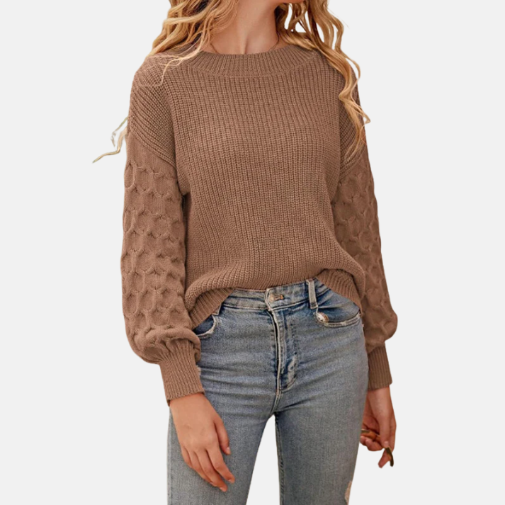 Avery | Women’s Balloon Sleeve Sweater with Relaxed Fit