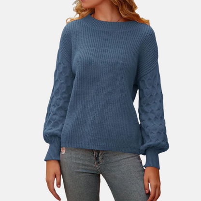 Avery | Women’s Balloon Sleeve Sweater with Relaxed Fit