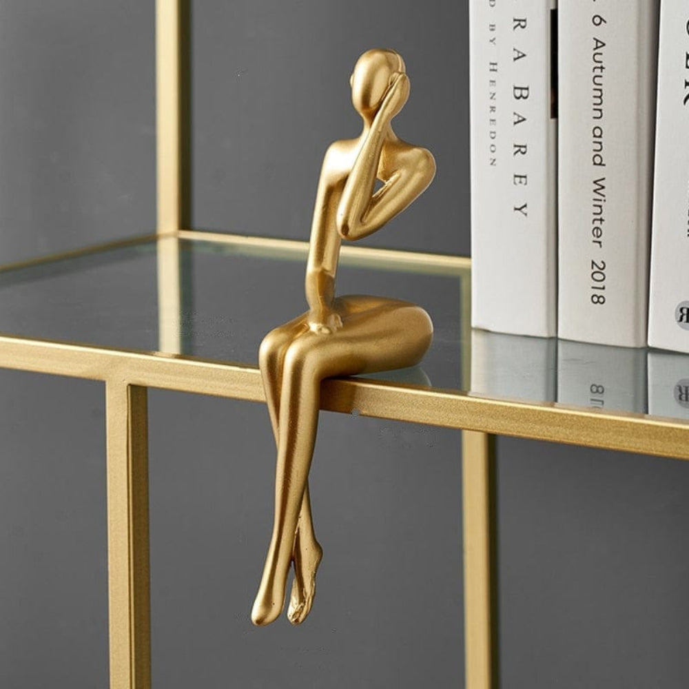 Solar Muse | Gilded Abstract Resin Artform