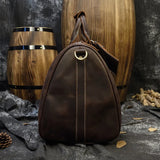 Weekender 18 | Genuine Leather Travel Bag with Spacious Interior and Adjustable Strap-6