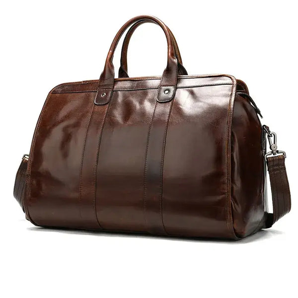 Sophisticated | Leather Duffle Bag for Travel and Weekender-1