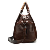 Sophisticated | Leather Duffle Bag for Travel and Weekender-5