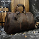 Weekender 18 | Genuine Leather Travel Bag with Spacious Interior and Adjustable Strap-5