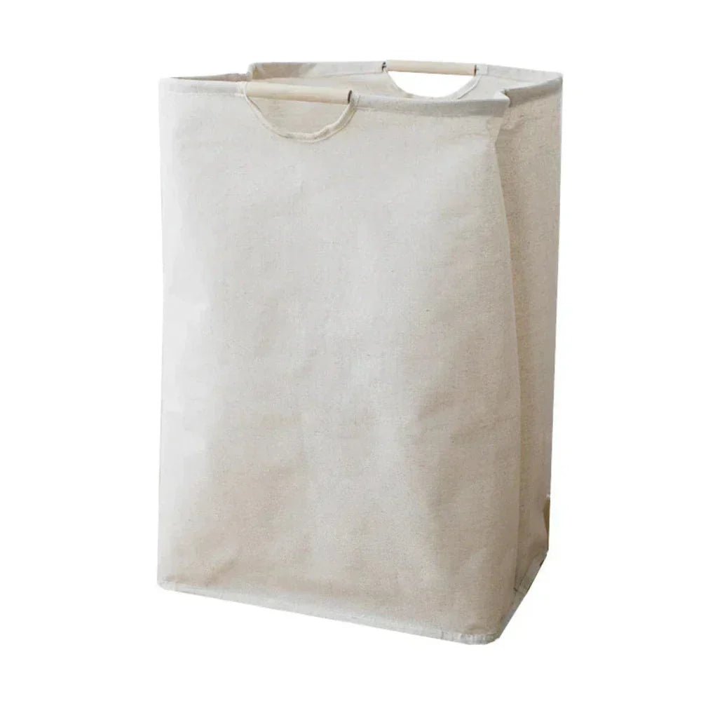 ZenFold Laundry Basket | Minimalist Japanese Charm in a Foldable Cotton-Linen Design