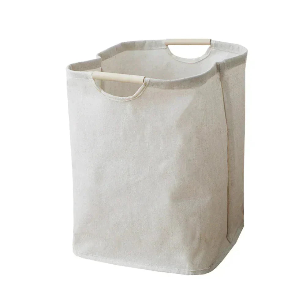 ZenFold Laundry Basket | Minimalist Japanese Charm in a Foldable Cotton-Linen Design