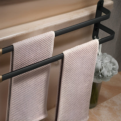 LumiHang Towel Rack | Triple-Layer Wall Mount in Black