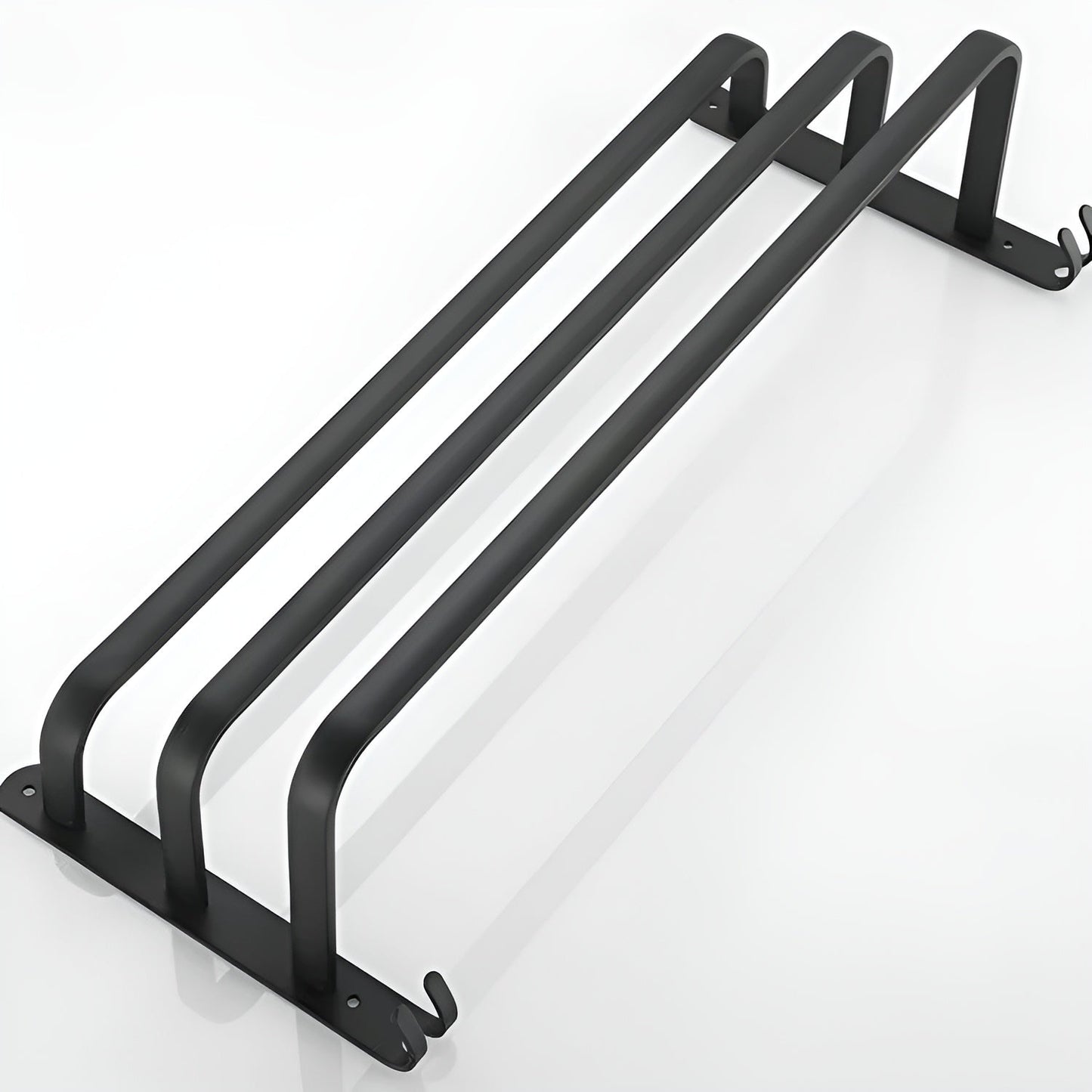 LumiHang Towel Rack | Triple-Layer Wall Mount in Black