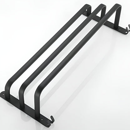LumiHang Towel Rack | Triple-Layer Wall Mount in Black