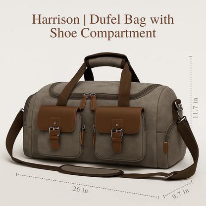 Harrison | Duffel Bag with Shoe Compartment