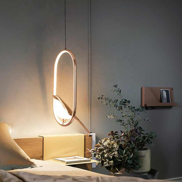 Aurea Aviary | Gilded Bird Pendant in Modern Elegance
