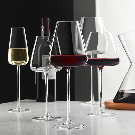 Luxury Crystal Glass Set | Handmade Wine & Champagne