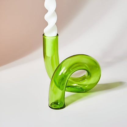 FrostLoom Glass Vase | Candle Holder for Elegant Homes