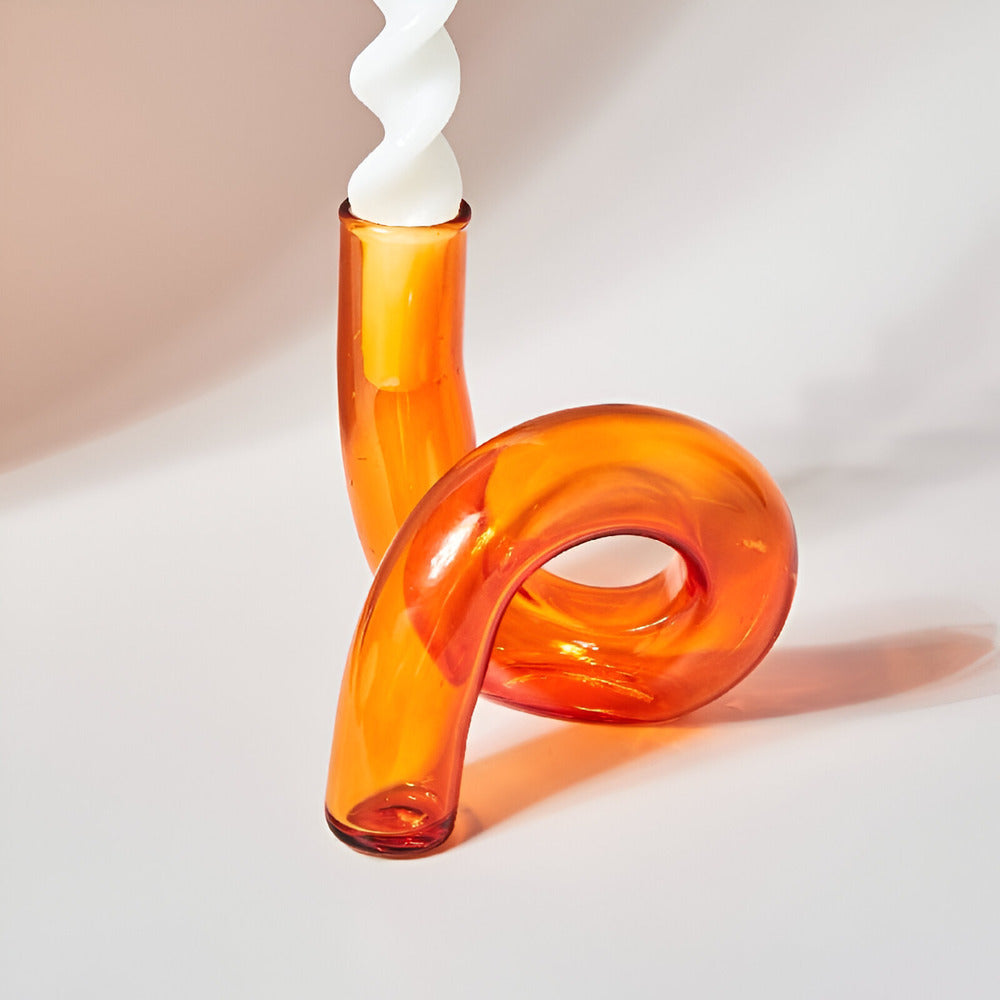 FrostLoom Glass Vase | Candle Holder for Elegant Homes