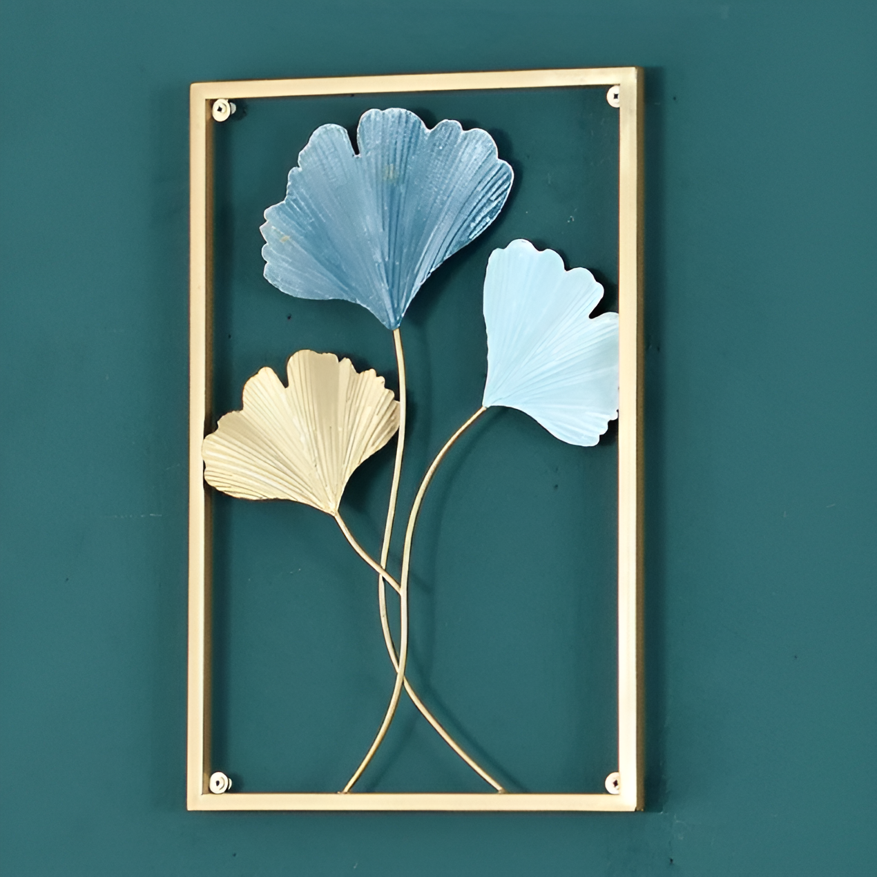 Verdant Whisper | Scandi Gildleaf Wall Art