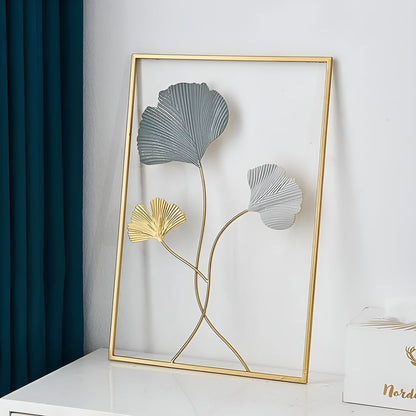 Verdant Whisper | Scandi Gildleaf Wall Art