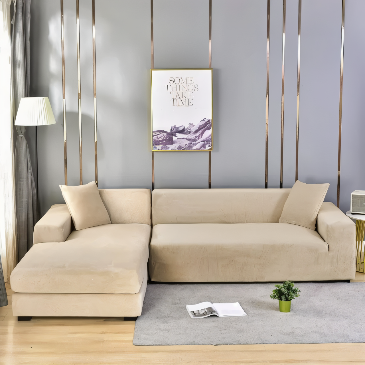Luxe Sofa Cover | Elegant Design with Cozy Comfort
