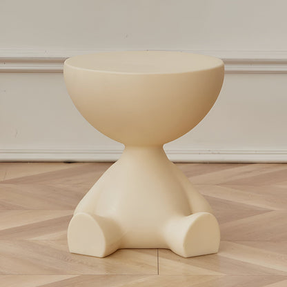 CircaNest Coffee Table | Modern Round Plastic Table with Sleek Minimalist Design