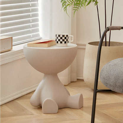CircaNest Coffee Table | Modern Round Plastic Table with Sleek Minimalist Design