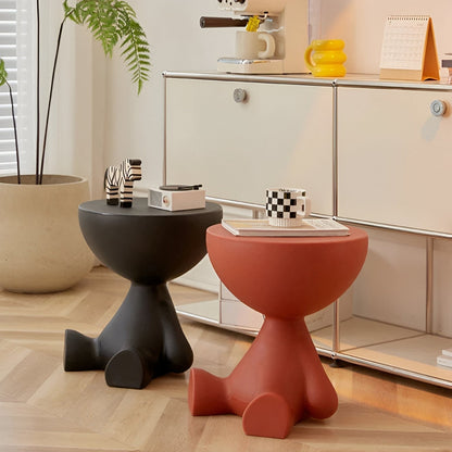 CircaNest Coffee Table | Modern Round Plastic Table with Sleek Minimalist Design