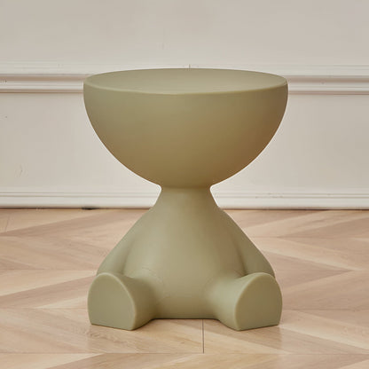 CircaNest Coffee Table | Modern Round Plastic Table with Sleek Minimalist Design
