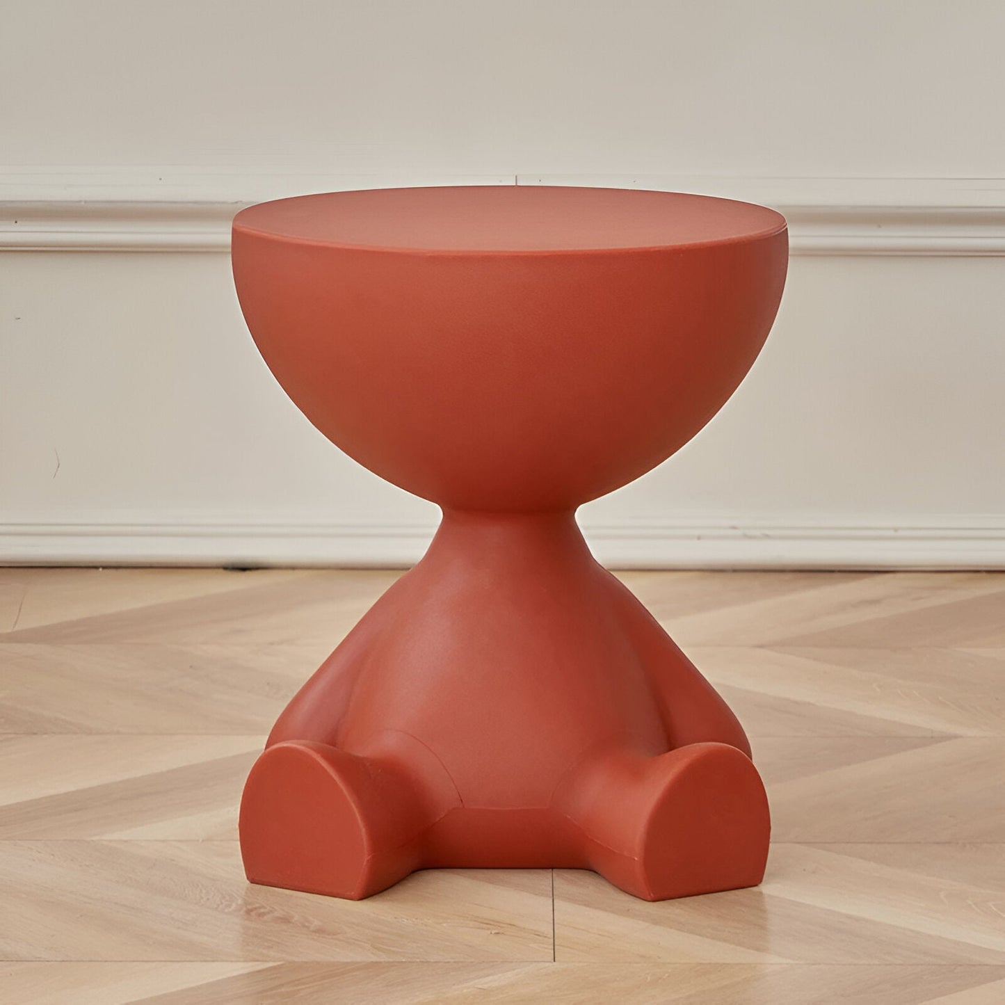 CircaNest Coffee Table | Modern Round Plastic Table with Sleek Minimalist Design