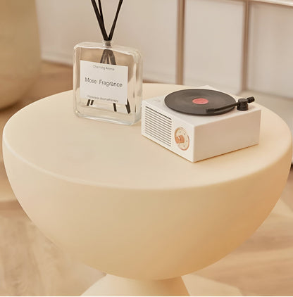 CircaNest Coffee Table | Modern Round Plastic Table with Sleek Minimalist Design