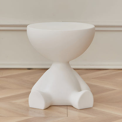 CircaNest Coffee Table | Modern Round Plastic Table with Sleek Minimalist Design