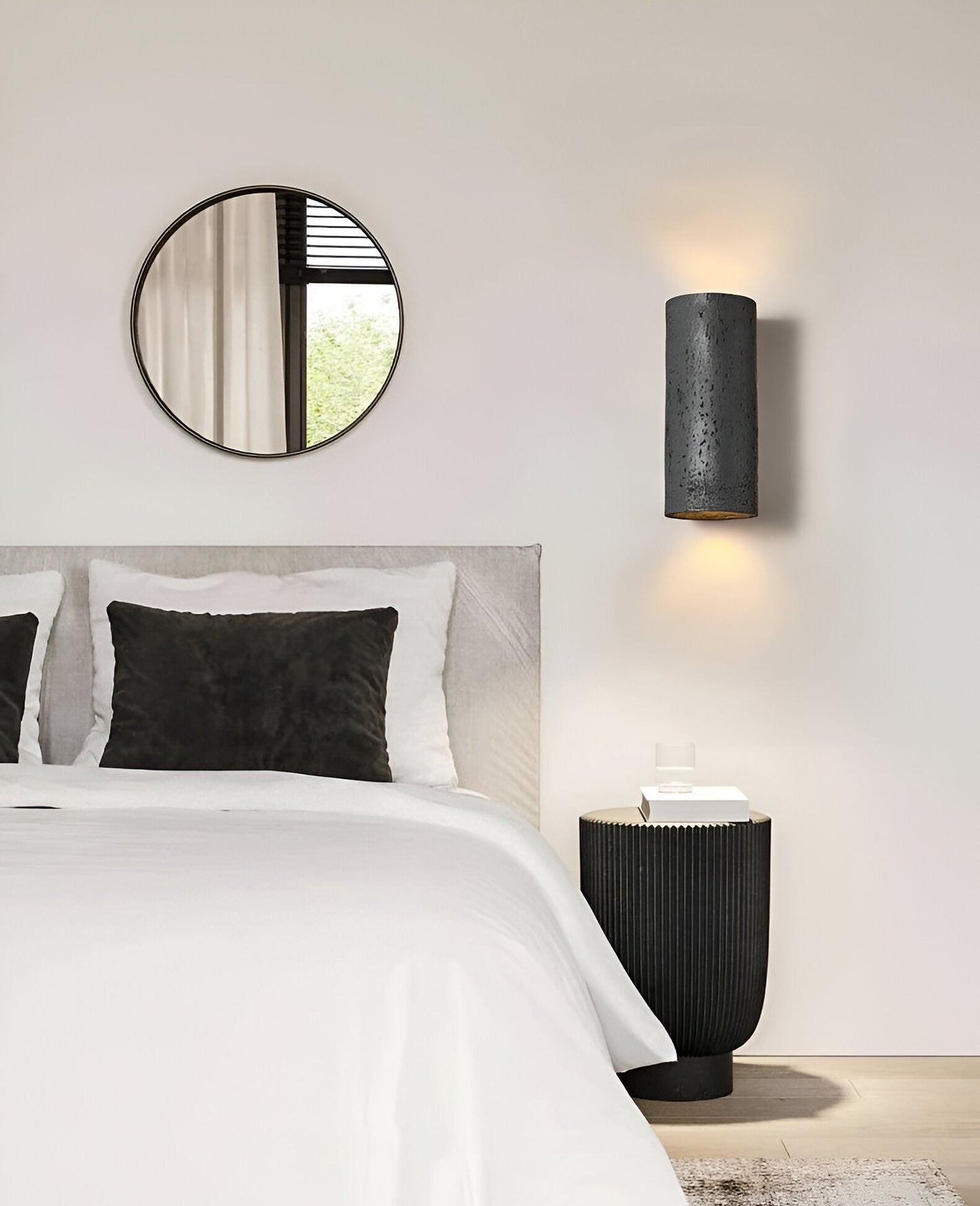 LED Versatile Design | ZenithRock Stone Cylinder Wall Lamp