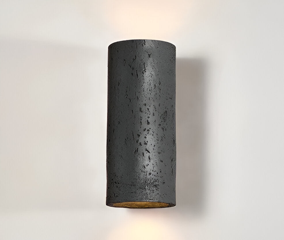 LED Versatile Design | ZenithRock Stone Cylinder Wall Lamp
