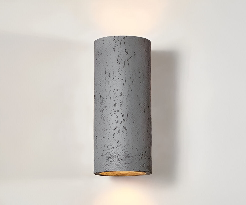 LED Versatile Design | ZenithRock Stone Cylinder Wall Lamp