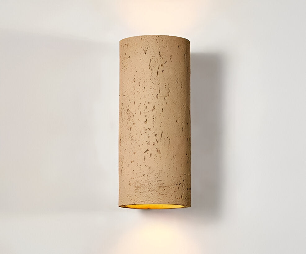 LED Versatile Design | ZenithRock Stone Cylinder Wall Lamp