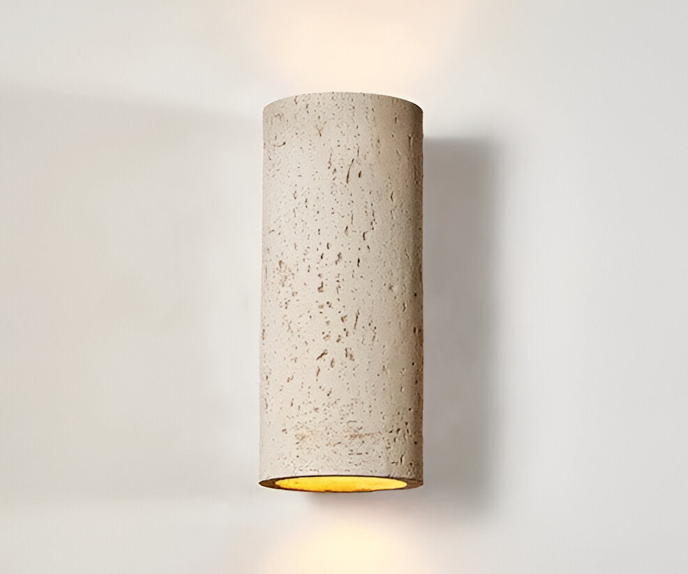 LED Versatile Design | ZenithRock Stone Cylinder Wall Lamp