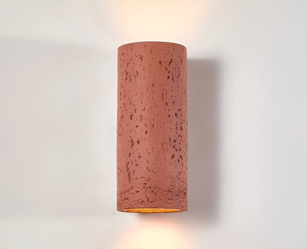 LED Versatile Design | ZenithRock Stone Cylinder Wall Lamp