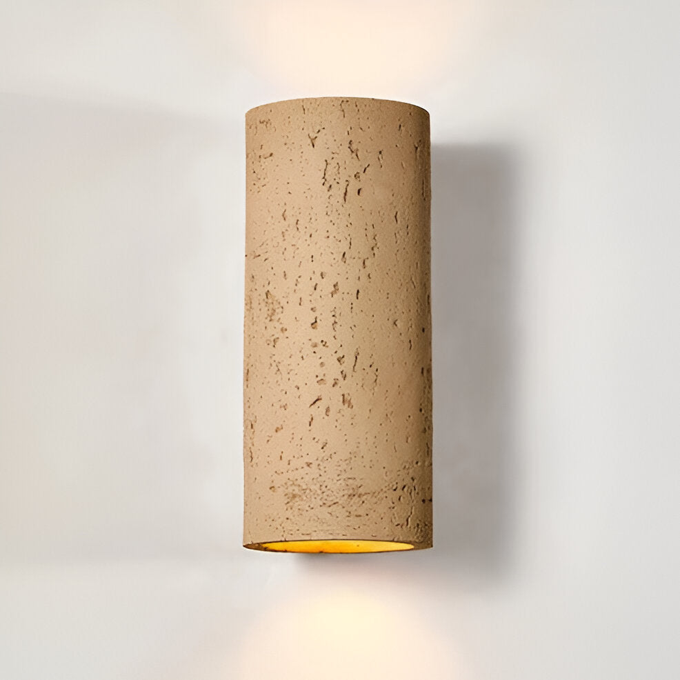 LED Versatile Design | ZenithRock Stone Cylinder Wall Lamp