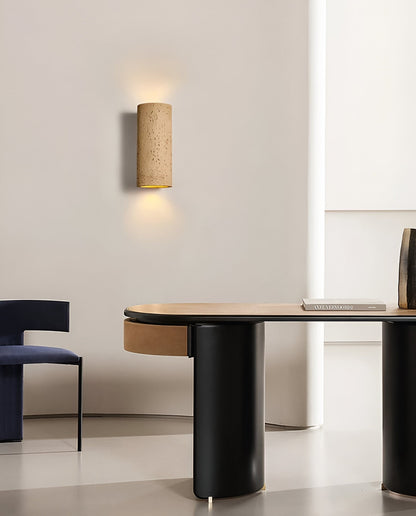 LED Versatile Design | ZenithRock Stone Cylinder Wall Lamp