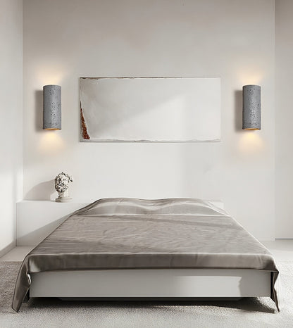LED Versatile Design | ZenithRock Stone Cylinder Wall Lamp