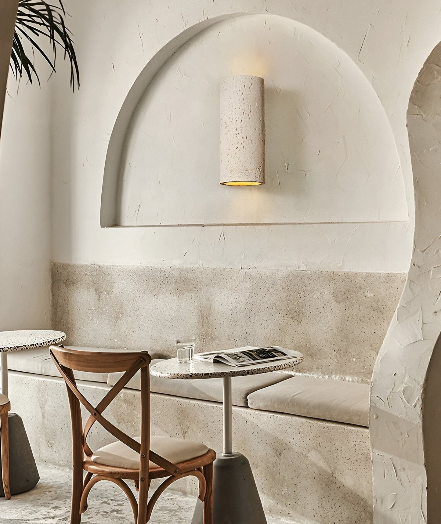 LED Versatile Design | ZenithRock Stone Cylinder Wall Lamp