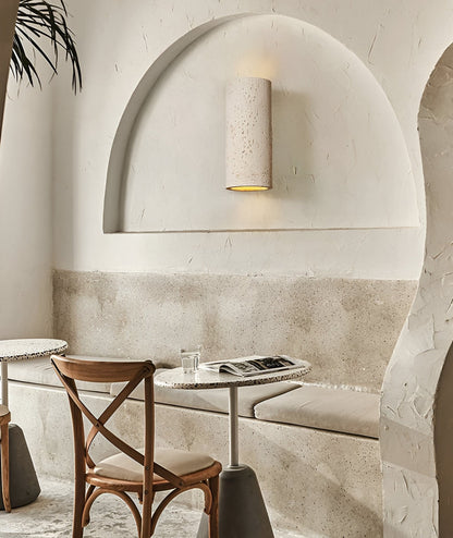 LED Versatile Design | ZenithRock Stone Cylinder Wall Lamp