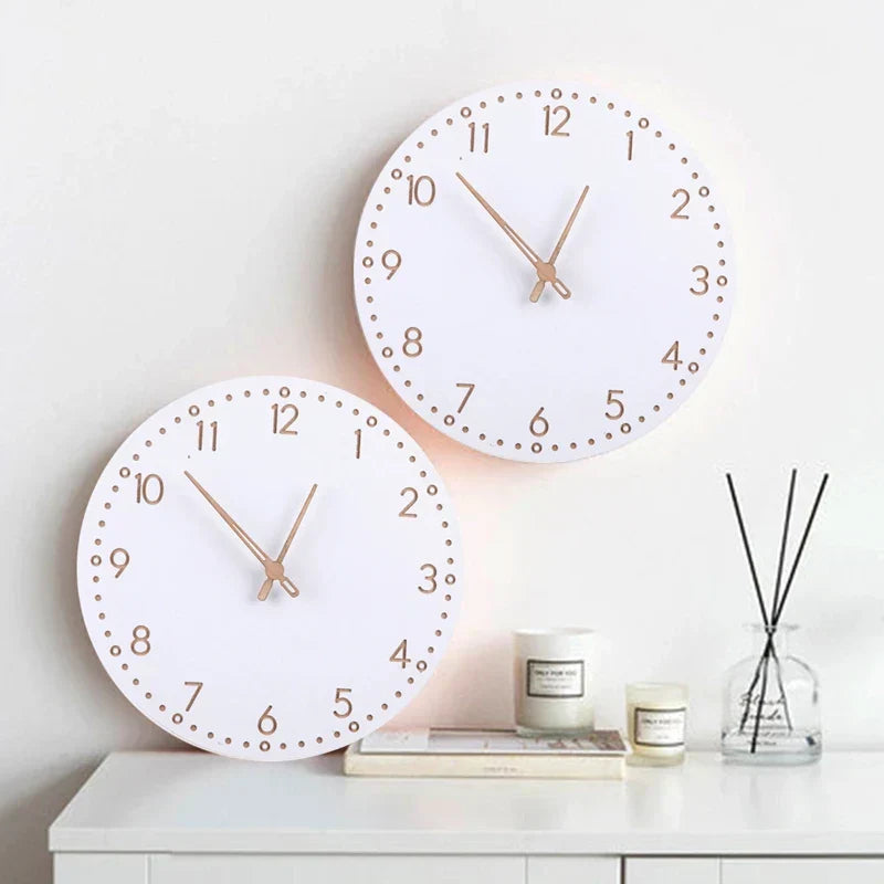 LumoWood Digital Clock | Sleek LED Display in Natural Grain